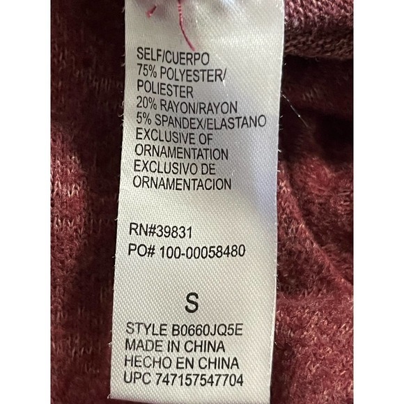 Democracy Women's Long Sleeve One Shoulder Cut Out Assymetric Hem Sweater - Picture 6 of 6